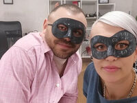 couple bedroom sexshow JessicaandRon